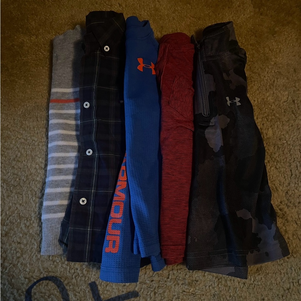 Under Armour Blue, Red, and Black Apparel Collection